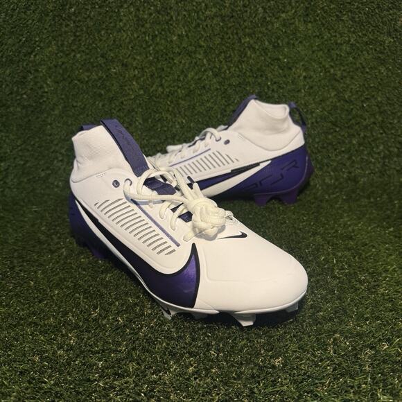 Size 11 - Nike Vapor Edge Pro 360 2 Football Cleats White Purple FN7759-116 - Picture 1 of 7